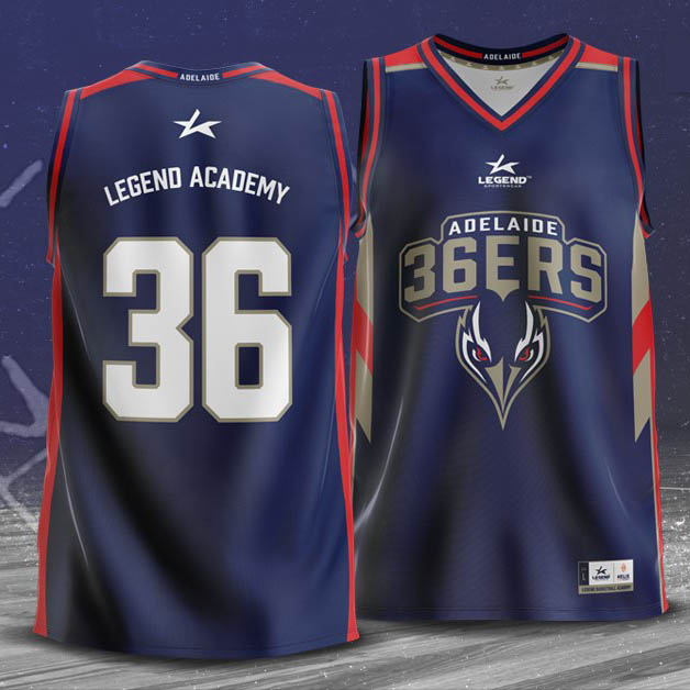 adelaide 36ers jersey black