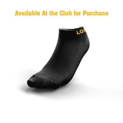 Loxton Basketball Black Ankle Socks