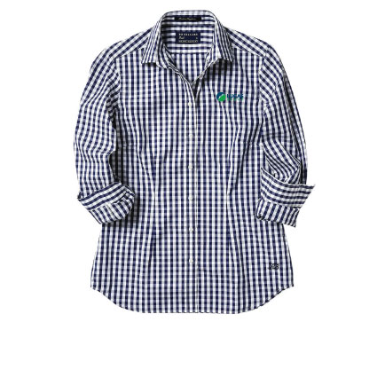 Lucas Group Pearl Shirt - Navy Gingham