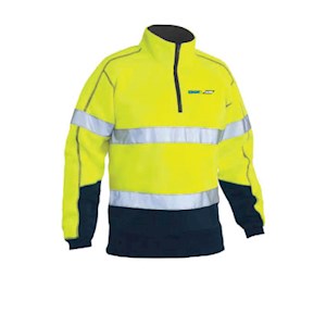 BBC SA Hi-Vis Taped 1/4 Zip Fleece Pullover - Mens