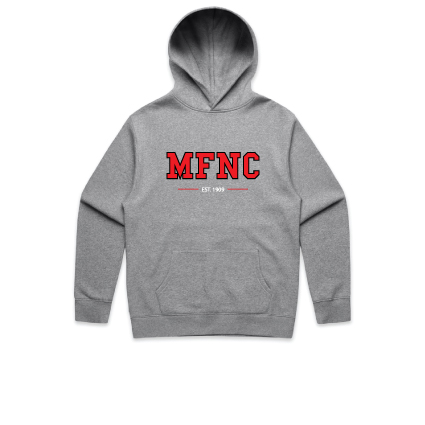 MFNC Relaxed Fit Hoodie - Grey Marle