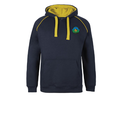 Contrast Fleecy Hoodie