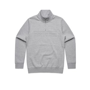 Mundulla FNC Embroidered Qtr Zip Grey Marle