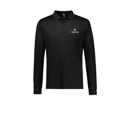 MyVenue Long Sleeve Polo - Black