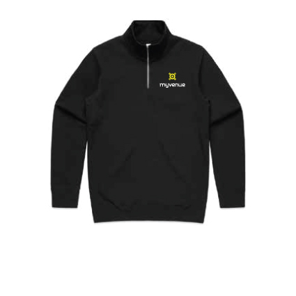 MyVenue Qtr Zip - Black