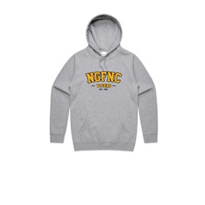 North Gambier FNC Printed Kids Hoodie - Grey Marle