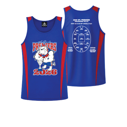 OVFC 2026 Premiership Singlet- Royal Blue