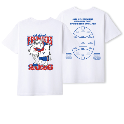 OVFC 2026 Premiership T-shirt- White