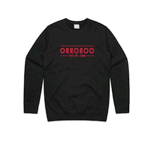 Orroroo FNC Embroidered Crew Jumper - Black