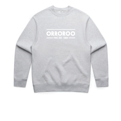 UMPIRE Orroroo FNC Embroidered Crew Jumper - White