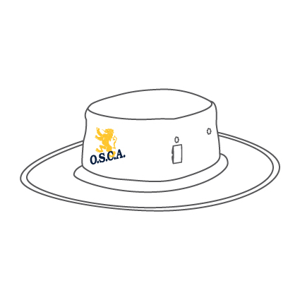 OSCA Micromesh Broad Brim Hat - White