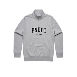 PNUFC Qtr Zip Jumper - Grey Marle