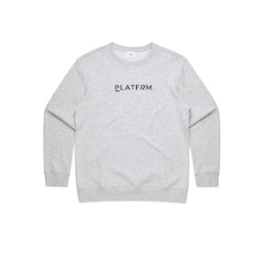 Platfrm Premium White Marle Crew