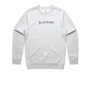 Platfrm Premium White Marle Crew