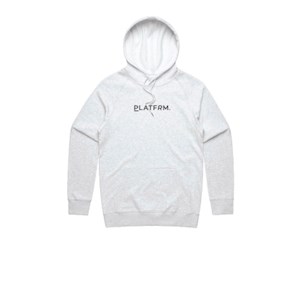 Platfrm Premium White Marle Hoodie