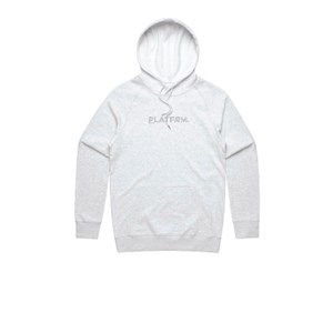 Platfrm Premium White Marle Tonal Hoodie
