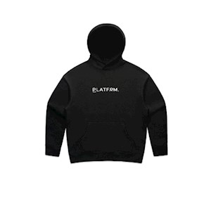 Platfrm Black Relaxed Hoodie