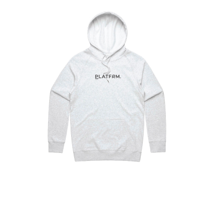Platfrm Premium White Marle Hoodie