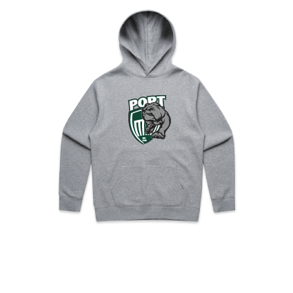Port FC Club Print Hoodie - Grey Marle
