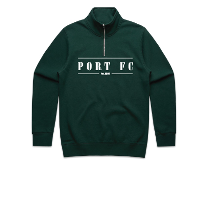 Port FC Half Zip Jumper - Bottle