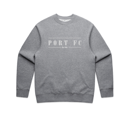 Port FC Tonal Crew Jumper - Grey Marle