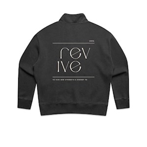 Faded Black Qtr Zip