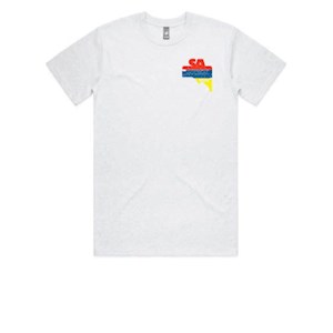 Rowing SA State Classic White Tee - Front Print