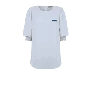 Seaview HS Staff SS Shirred Top