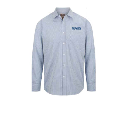 Seaview HS Staff LS Gingham Shirt