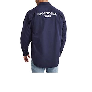 Half Button Long Sleeve Shirt 