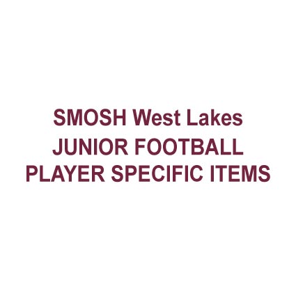 JUNIOR FOOTBALL PLAYER SPECIFIC ITEMS