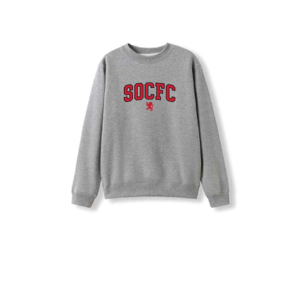 SOCFC Kids College Crew - Grey Marle