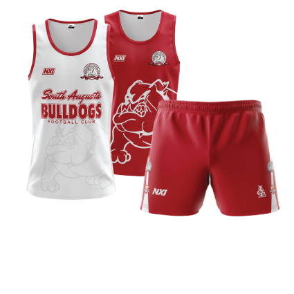 SAFC Reversible Training Singlet &amp; Red Footy Training Shorts
