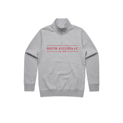 South Augusta FC Embroidered Qtr Zip - Grey Marle