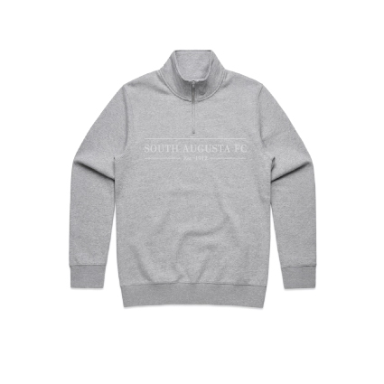 South Augusta FC Embroidered Qtr Zip - Grey Marle