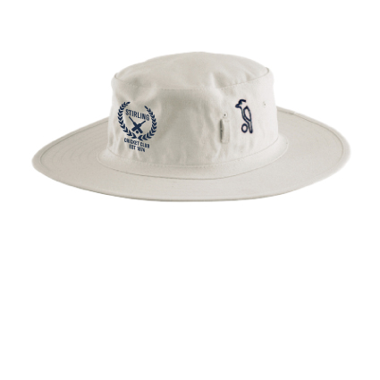 Stirling Cricket Club Kookaburra Broad Brim Hat - White