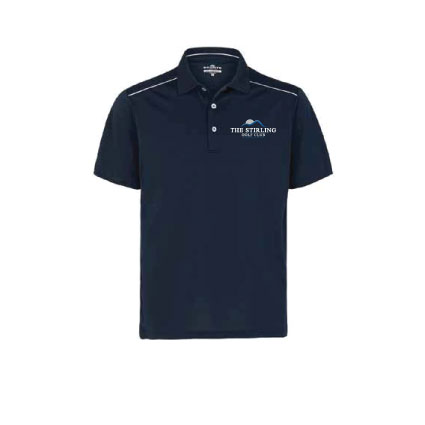 Stirling Golf Club Mens Bond Polo - Navy