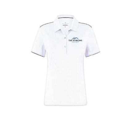 Stirling Golf Club Womens Bond Polo - White