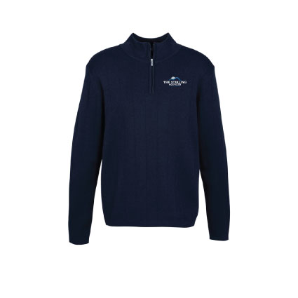 Stirling Golf Club Wool Rich Pullover - Navy