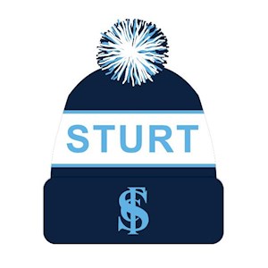 Sturt FC Bold Stripe Pom Beanie