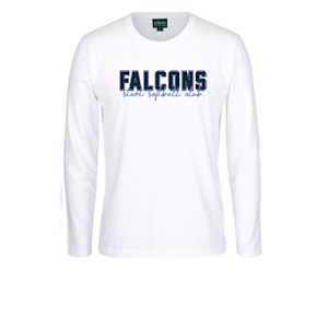 Sturt Softball LS Print Tee - White