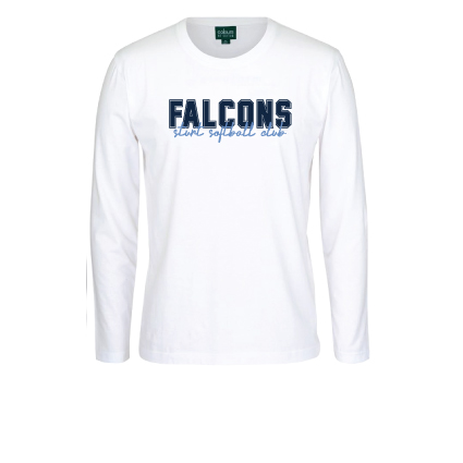 Sturt Softball LS Print Tee - White