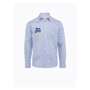 Thomas Cappo Seafoods Mens Collins Shirt - White/Blue