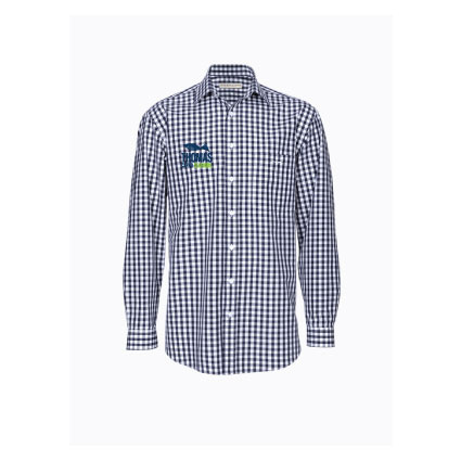 Thomas Cappo Seafoods Mens Collins Shirt - Navy Check