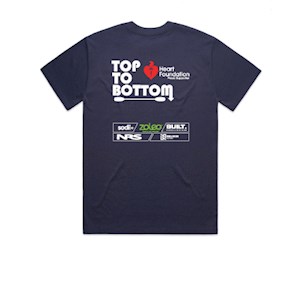 Top To Bottom Heavy Navy Tee - Mens