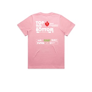 Top To Bottom Heavy Pink Tee - Womans