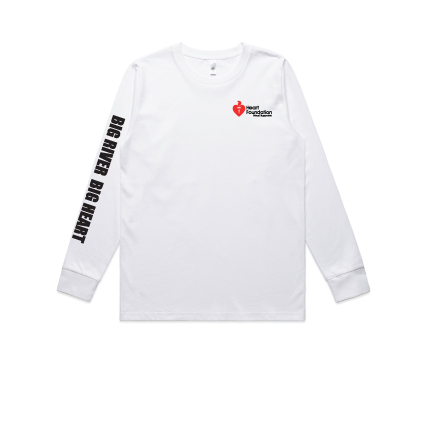 Top To Bottom Long Sleeve White Tee - Womans 