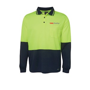 Unity Roofing Traditional Hi-Vis LS Polo 