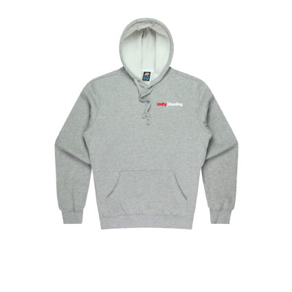 Unity Roofing Torquay Hoodie - Grey Marle