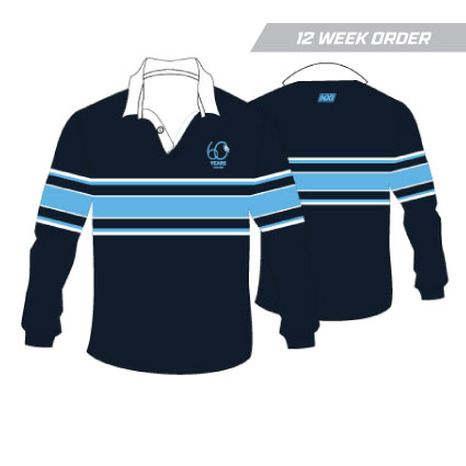 Unley Swim 60th Year Custom Knit Rugby